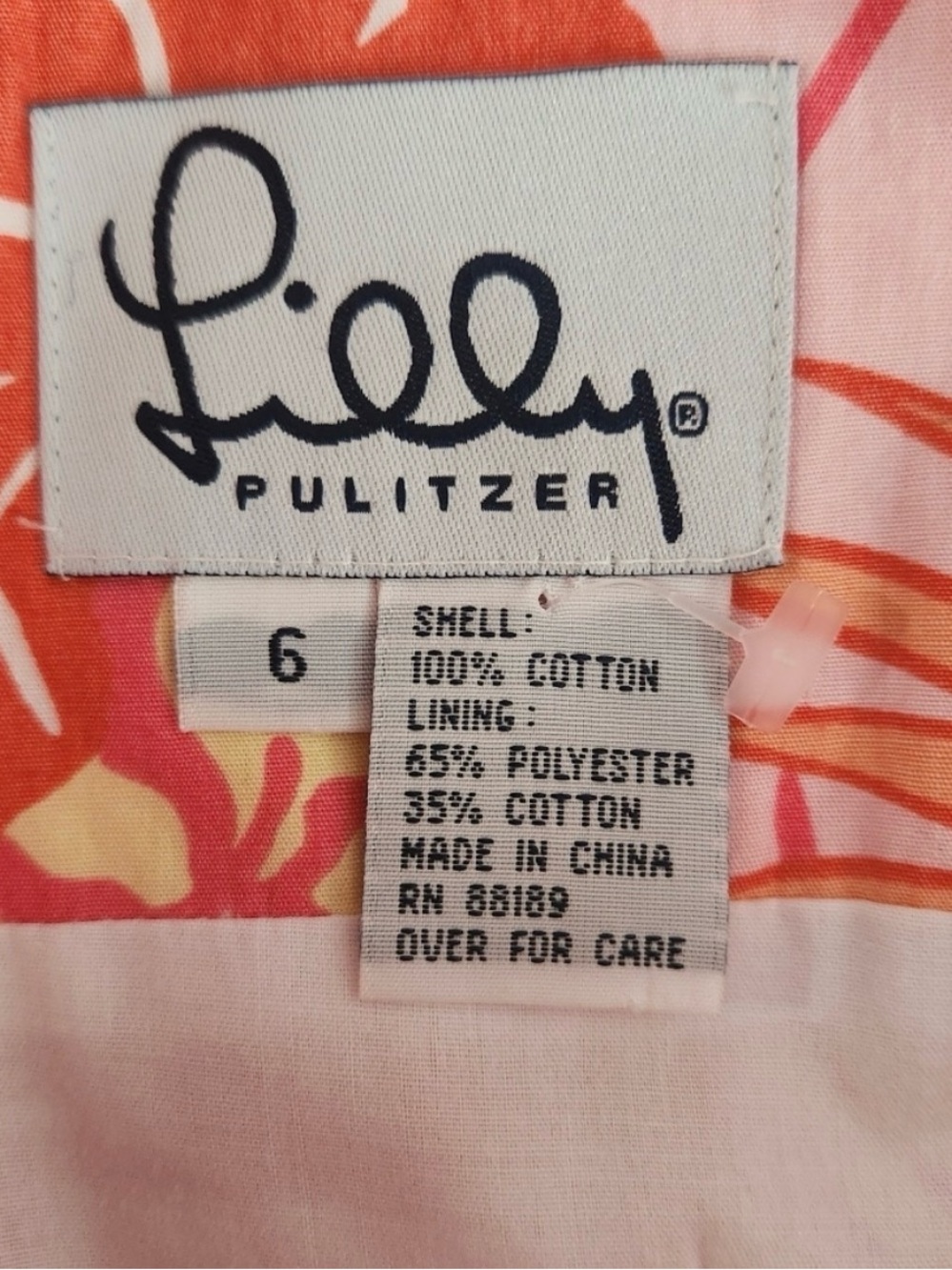 EUC Vintage Lilly Pulitzer Shift Dress in Heron There Print, Size 6 - Picture 2 of 3
